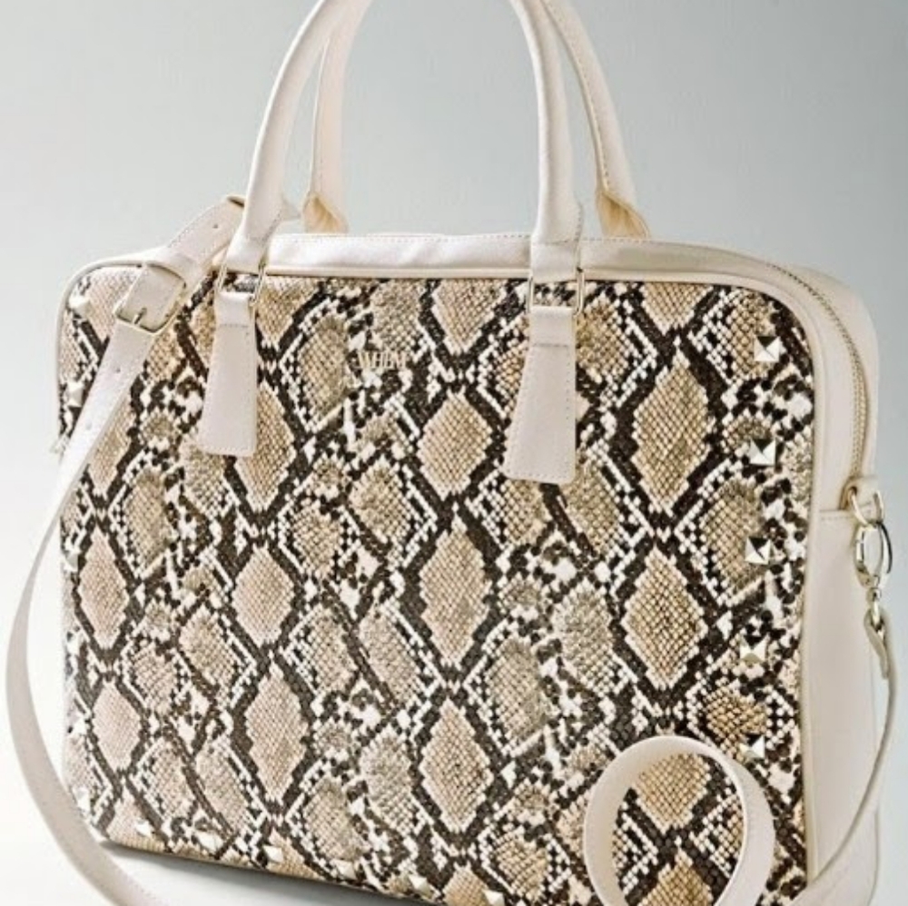 White House Black Market Python Print Computer Bag - Picture 4 of 5